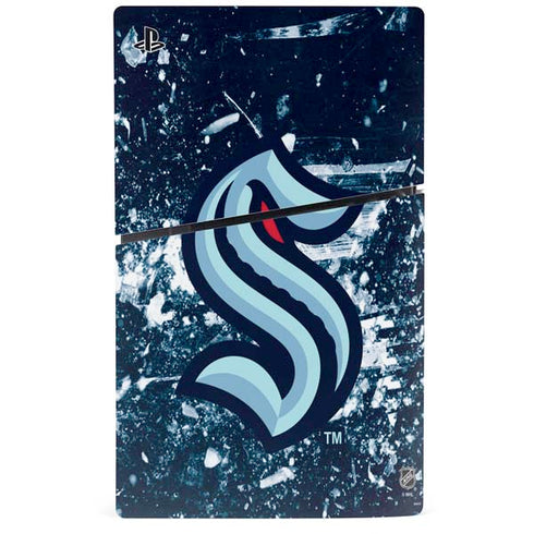 NHL Seattle Kraken Frozen PS5 Slim Disk Console Skin