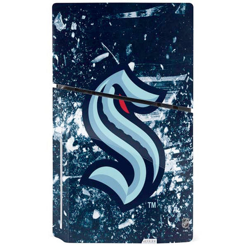 NHL Seattle Kraken Frozen PS5 Slim Disk Console Skin