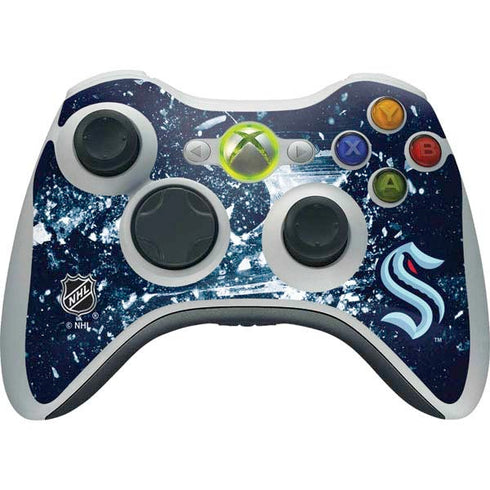 NHL Seattle Kraken Frozen Xbox 360 Wireless Controller Skin