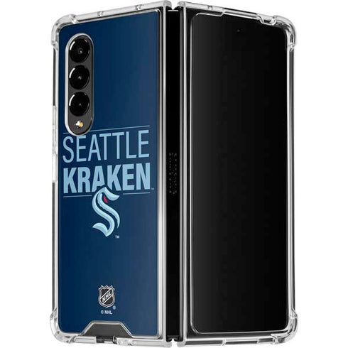 NHL Seattle Kraken Lineup Galaxy Z Fold4 5G Clear Case