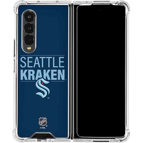 NHL Seattle Kraken Lineup Galaxy Z Fold4 5G Clear Case