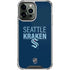 NHL Seattle Kraken Lineup iPhone 15 Pro Max Clear Case