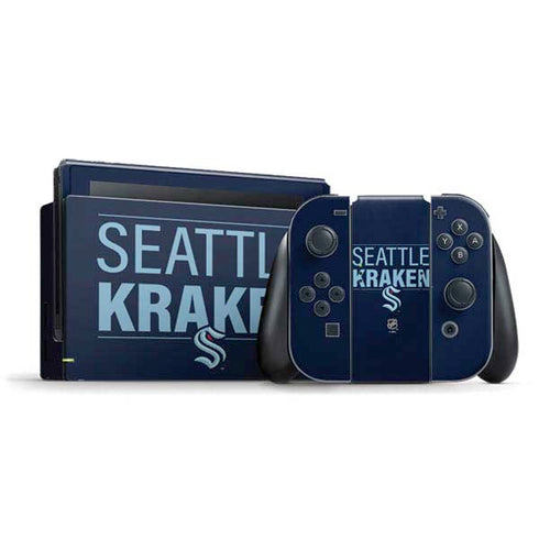 NHL Seattle Kraken Lineup Nintendo Switch Bundle Skin