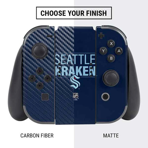 NHL Seattle Kraken Lineup Nintendo Switch Bundle Skin