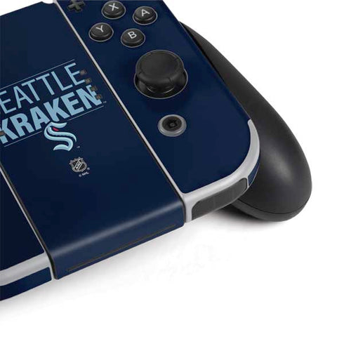 NHL Seattle Kraken Lineup Nintendo Switch OLED (2021) Skin