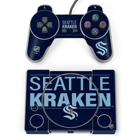 NHL Seattle Kraken Lineup PlayStation Classic Bundle Skin