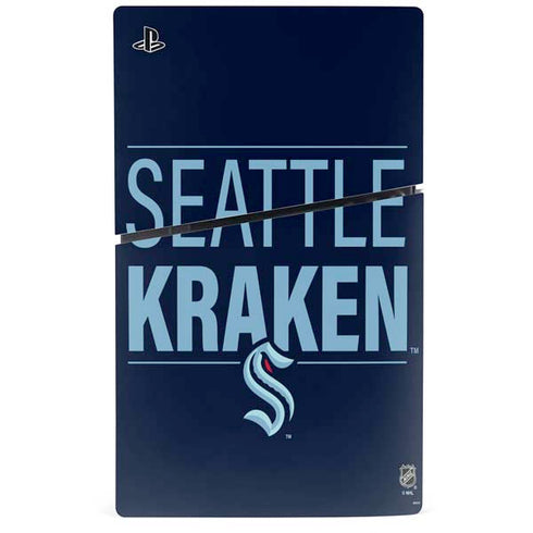 NHL Seattle Kraken Lineup PS5 Slim Disk Console Skin