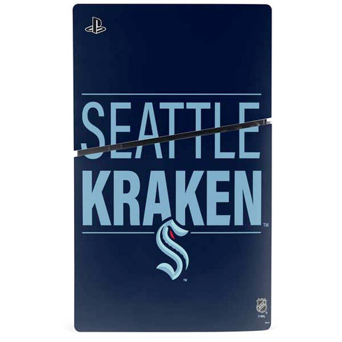 NHL Seattle Kraken Lineup PS5 Slim Digital Edition Console Skin