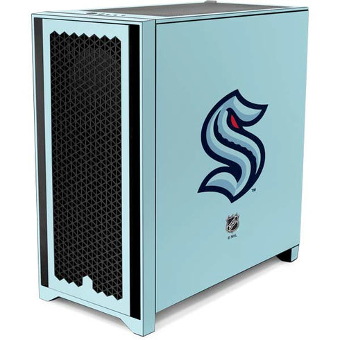 NHL Seattle Kraken Logo Corsair 4000D Tempered Glass Mid-Tower ATX Case Skin