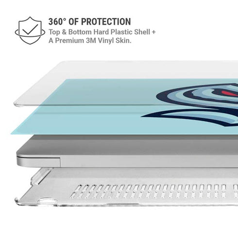 NHL Seattle Kraken Logo MacBook Pro 15in (2016-19) Case plus Skin