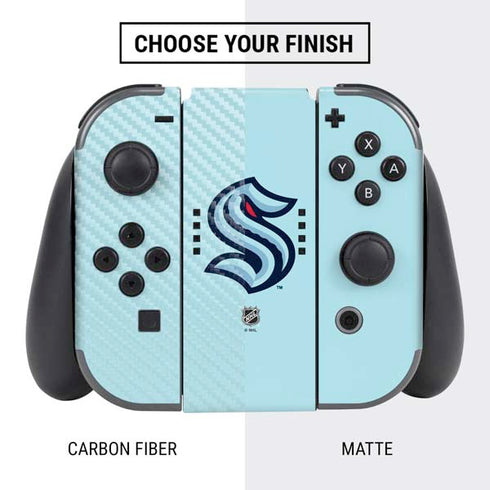 NHL Seattle Kraken Logo Nintendo Switch Bundle Skin