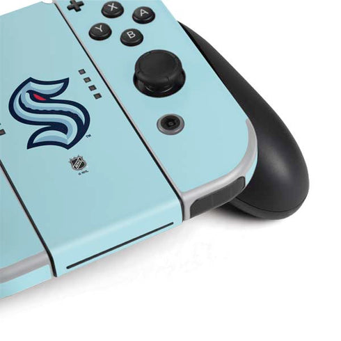 NHL Seattle Kraken Logo Nintendo Switch OLED (2021) Skin