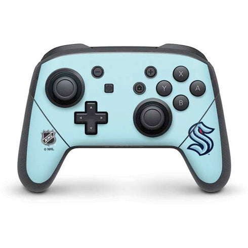 NHL Seattle Kraken Logo Nintendo Switch Pro Controller Skin