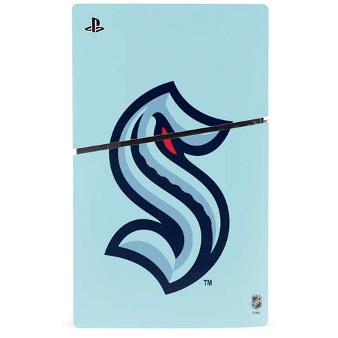 NHL Seattle Kraken Logo PS5 Slim Disk Bundle Skin