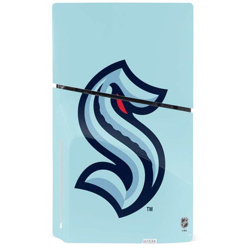 NHL Seattle Kraken Logo PS5 Slim Disk Console Skin