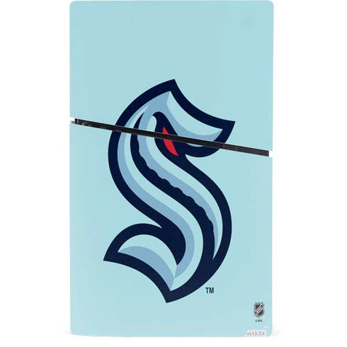 NHL Seattle Kraken Logo PS5 Slim Digital Edition Console Skin