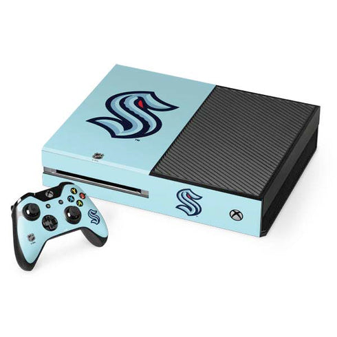 NHL Seattle Kraken Logo Xbox One Console and Controller Bundle Skin