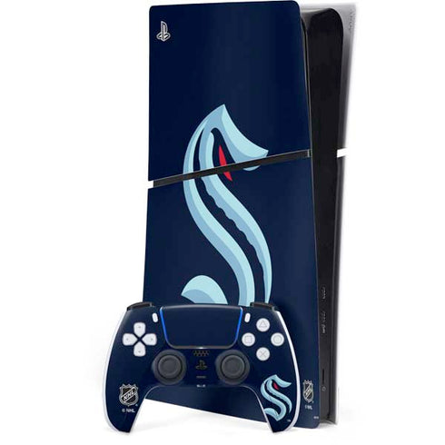 NHL Seattle Kraken PS5 Slim Digital Edition Console Skin