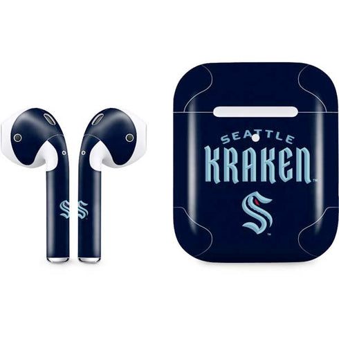NHL Seattle Kraken Script Apple AirPods 2 Skin