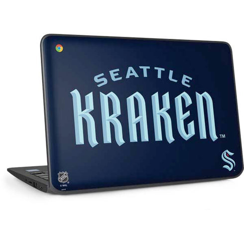 NHL Seattle Kraken Script HP Chromebook Skin