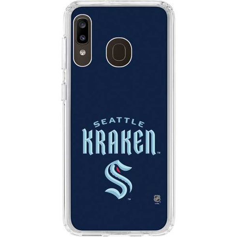 NHL Seattle Kraken Script Galaxy A20 Clear Case