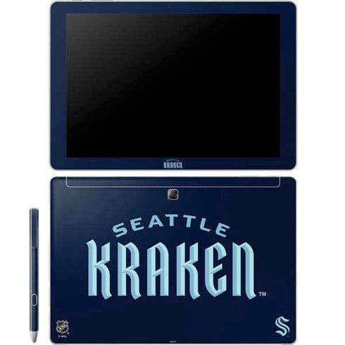 NHL Seattle Kraken Script Galaxy Book 12in Skin