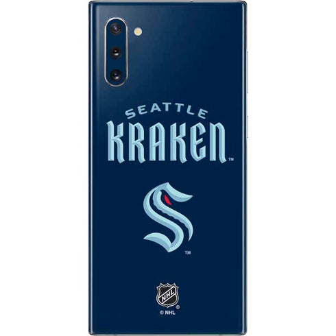 NHL Seattle Kraken Script Galaxy Note 10 Skin