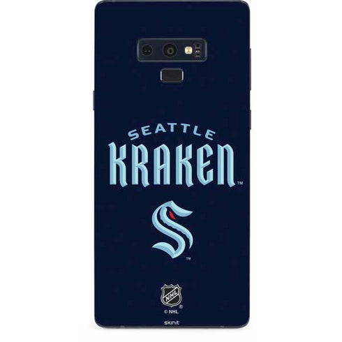 NHL Seattle Kraken Script Galaxy Note 9 Skin