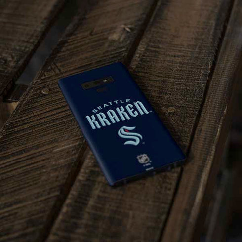 NHL Seattle Kraken Script Galaxy Note 9 Skin