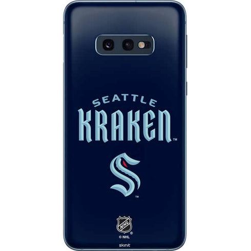 NHL Seattle Kraken Script Galaxy S10e Skin