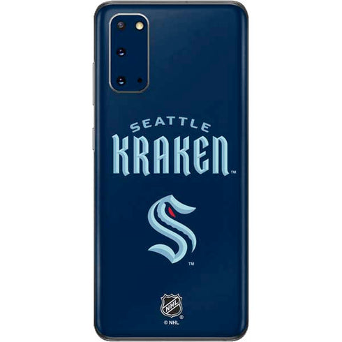 NHL Seattle Kraken Script Galaxy S20 Skin