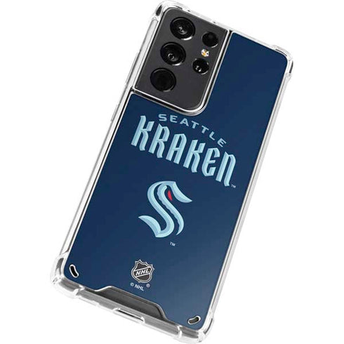 NHL Seattle Kraken Script Galaxy S21 Ultra 5G Clear Case