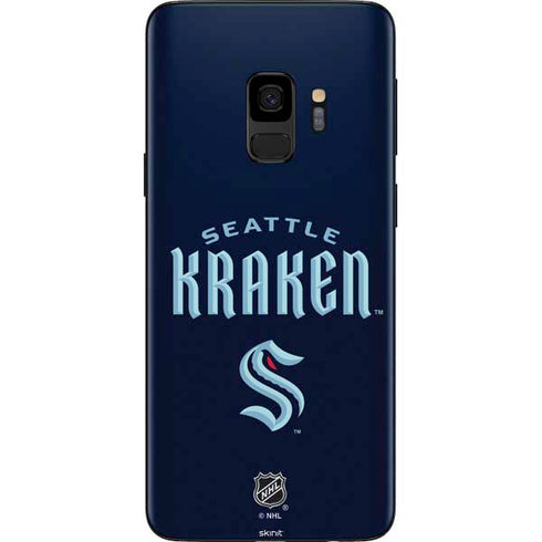 NHL Seattle Kraken Script Galaxy S9 Skin
