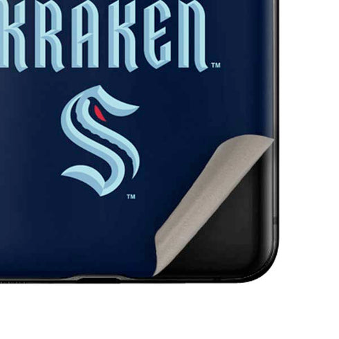 NHL Seattle Kraken Script Galaxy Z Flip Skin