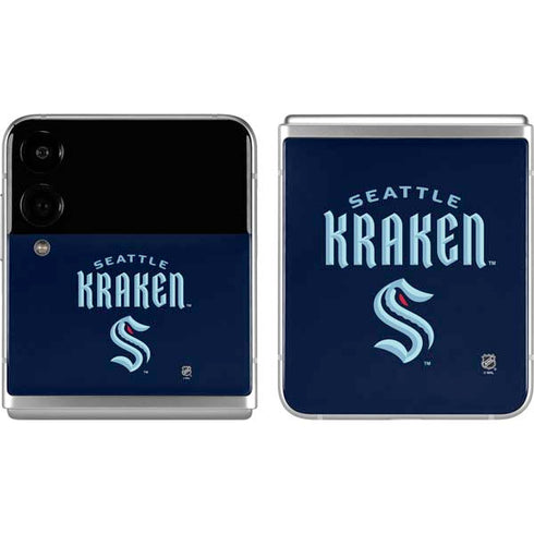 NHL Seattle Kraken Script Galaxy Z Flip4 5G Skin