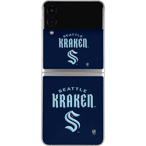 NHL Seattle Kraken Script Galaxy Z Flip4 5G Skin