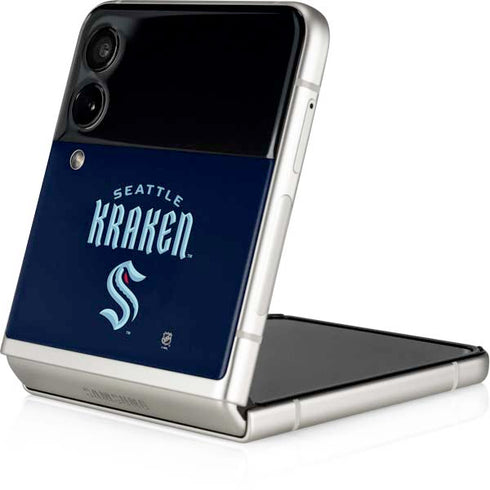NHL Seattle Kraken Script Galaxy Z Flip4 5G Skin