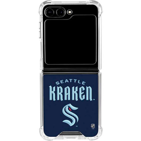 NHL Seattle Kraken Script Galaxy Z Flip5 5G Clear Case