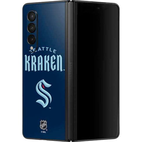NHL Seattle Kraken Script Galaxy Z Fold3 5G Skin