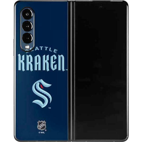 NHL Seattle Kraken Script Galaxy Z Fold3 5G Skin