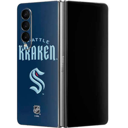 NHL Seattle Kraken Script Galaxy Z Fold4 5G Skin