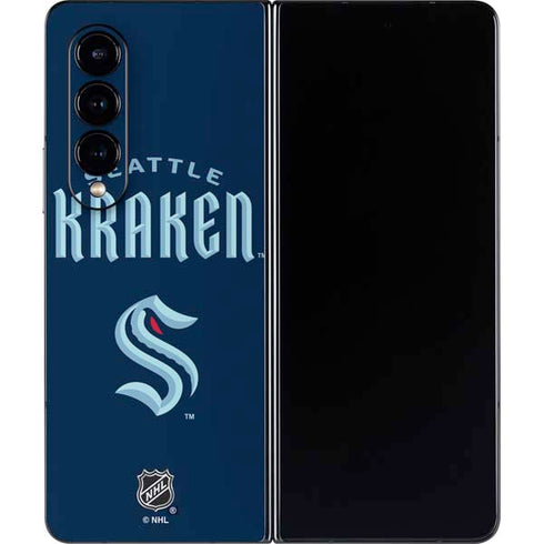 NHL Seattle Kraken Script Galaxy Z Fold4 5G Skin