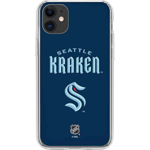 NHL Seattle Kraken Script iPhone 11 Clear Case