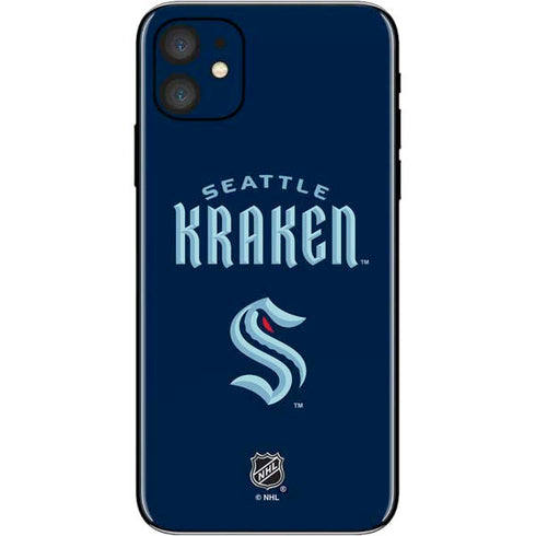 NHL Seattle Kraken Script iPhone 11 Skin