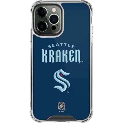 NHL Seattle Kraken Script iPhone 13 Pro Max Clear Case