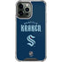 NHL Seattle Kraken Script iPhone 13 Pro Max Clear Case