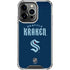 NHL Seattle Kraken Script iPhone 15 Pro Clear Case