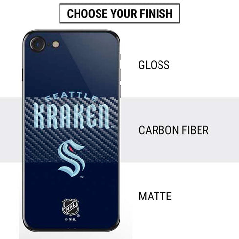 NHL Seattle Kraken Script iPhone SE (2nd & 3rd Gen) Skin