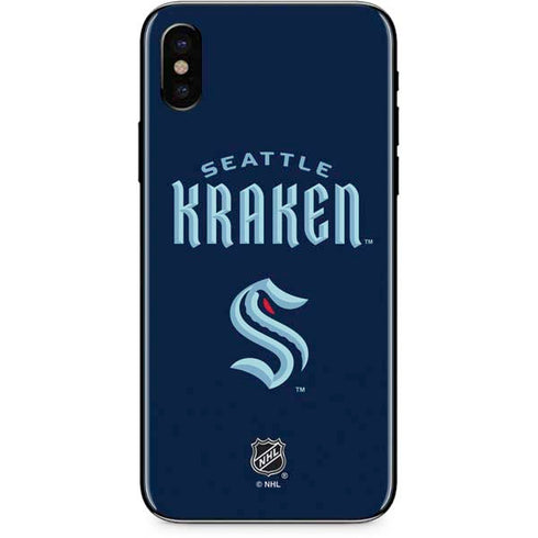 NHL Seattle Kraken Script iPhone XS Skin