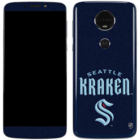 NHL Seattle Kraken Script Moto E5 Plus Skin